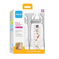 Easy Active Bottle 4m+ 11oz 2-Pack - Grey