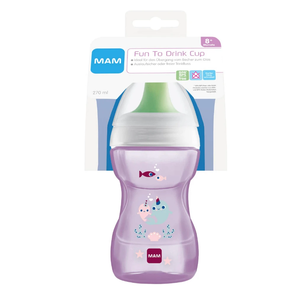 Gobelet 9oz 8mois+ - Rose