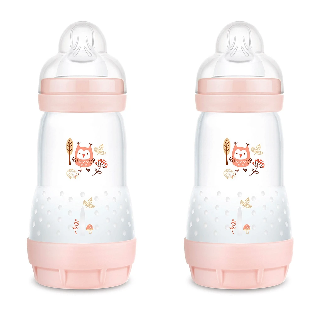 Biberons 9oz (2) Rose Mat