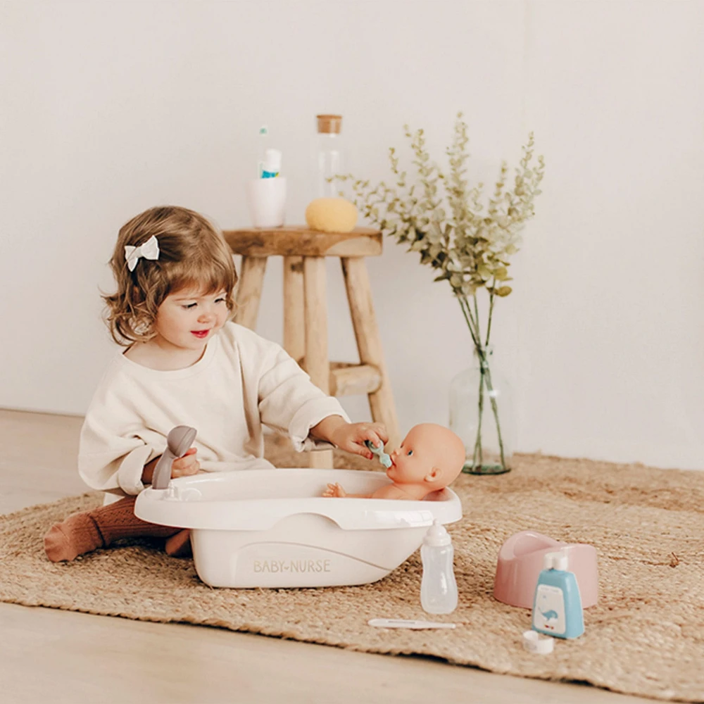 Baignoire et Accessoires pour Poupée (poupée non-incluse)