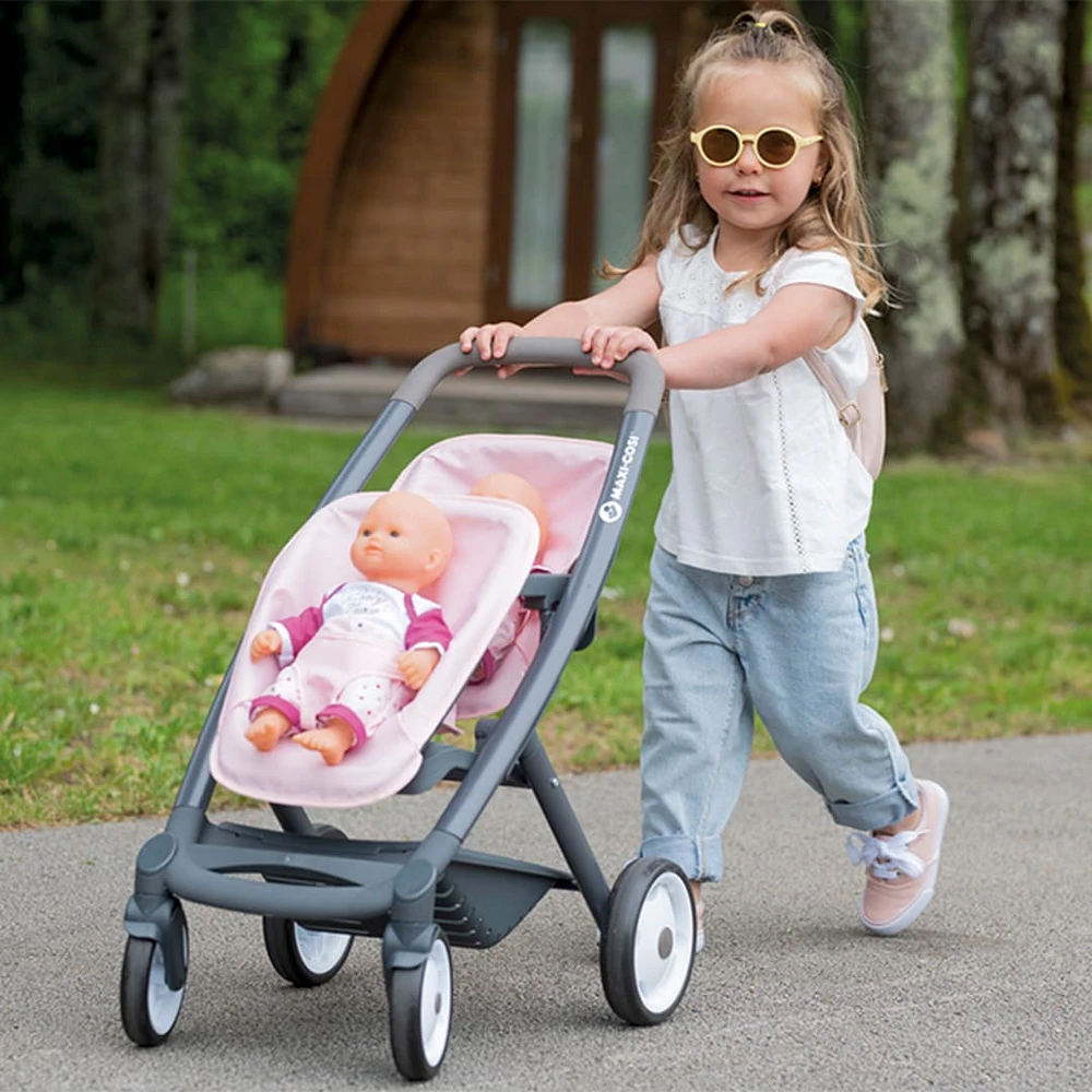 Maxi-Cosi Poussette Jumeaux pour Poupée - Rose
