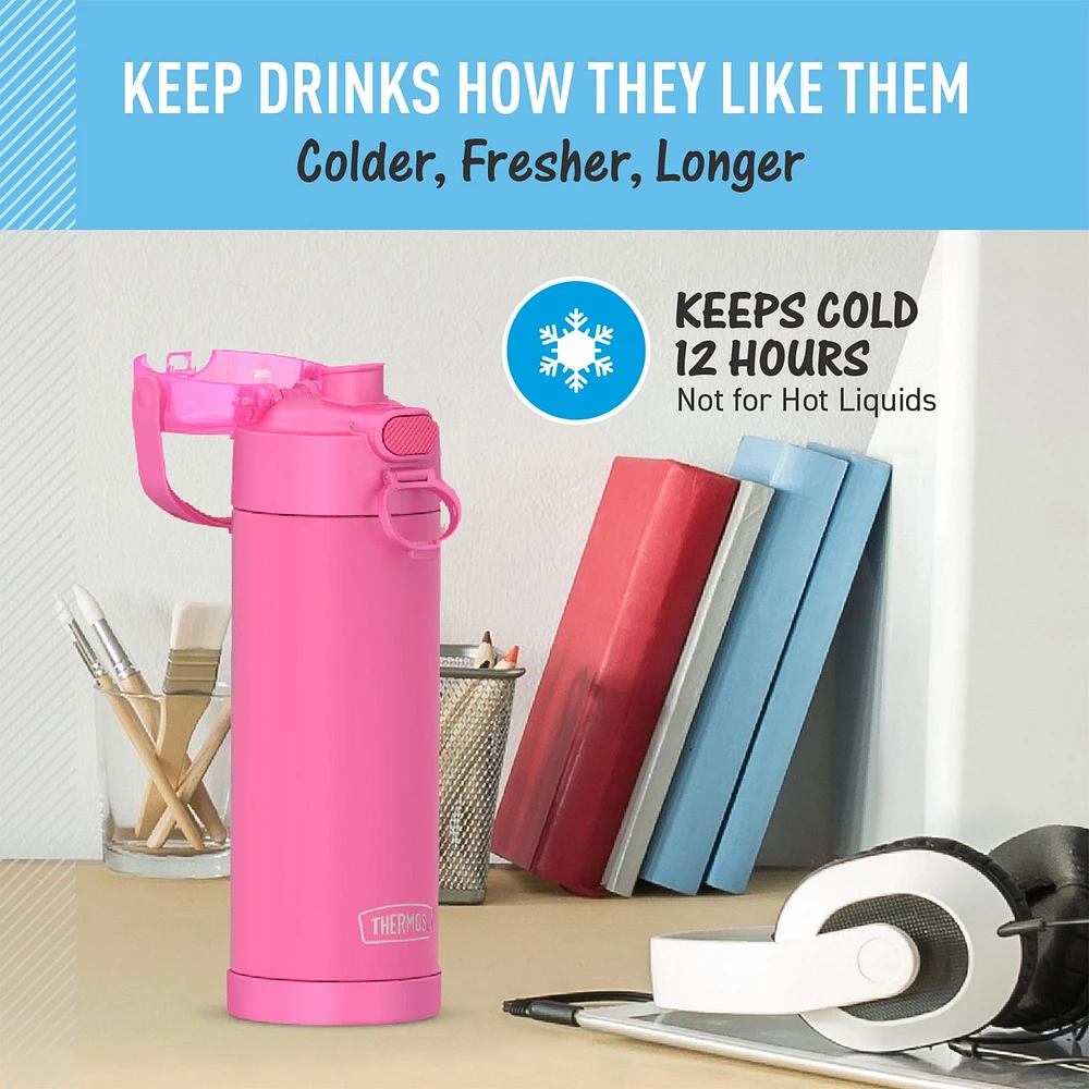 Thermos Bottle 470ml - Neon Pink