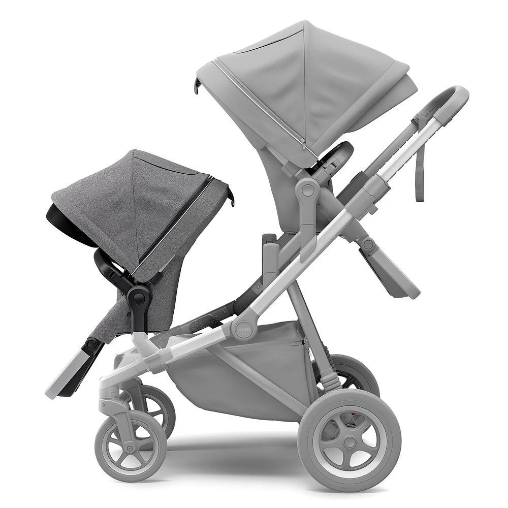 Sleek Sibling Seat - Gray Melange