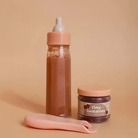 Ensemble pour Poupée Bouteille de Lait et Purée Chocolat