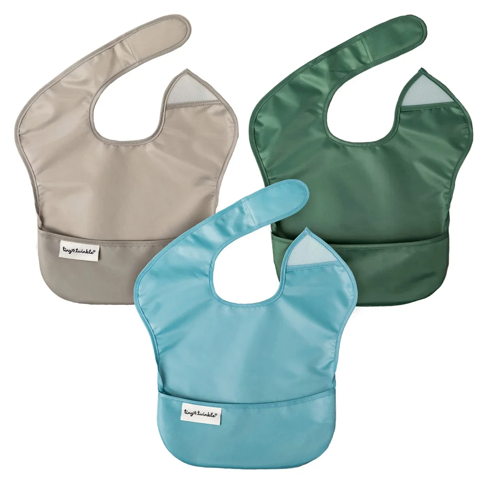 Bavoir (3) Imperméable - Charcoal / Gris / Olive