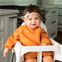 Mess-proof Full Sleeve Bib 2 Pack - Sand / Cinnamon