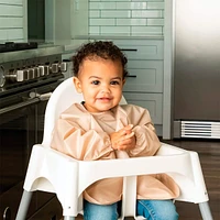 Mess-proof Full Sleeve Bib 2 Pack - Sand / Cinnamon