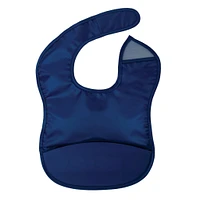 Mess-proof Silicone Pocket Bib - Dark Blue