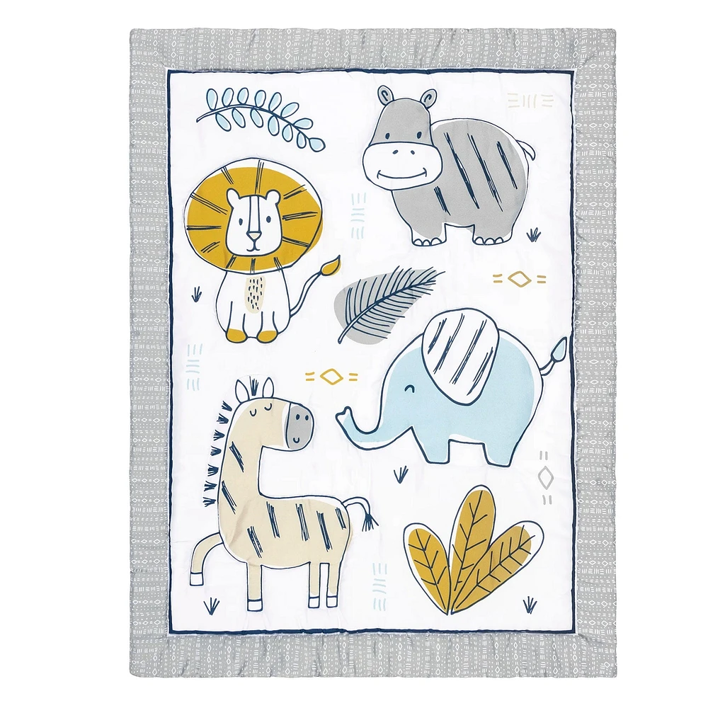 Zambia 4 Pieces Crib Bedding Set