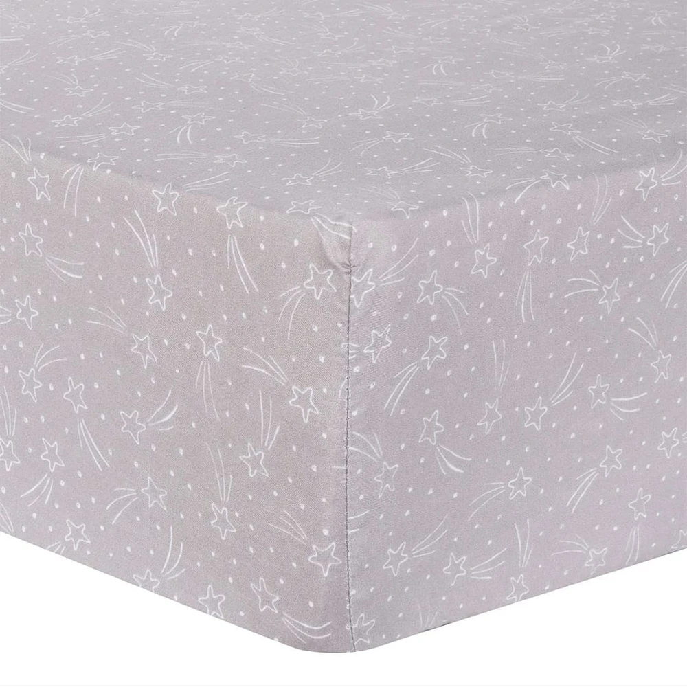 Microfiber Fitted Crib Sheet (2) - Rocket
