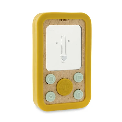 Wooden Silicone Baby Phone Mr Lion