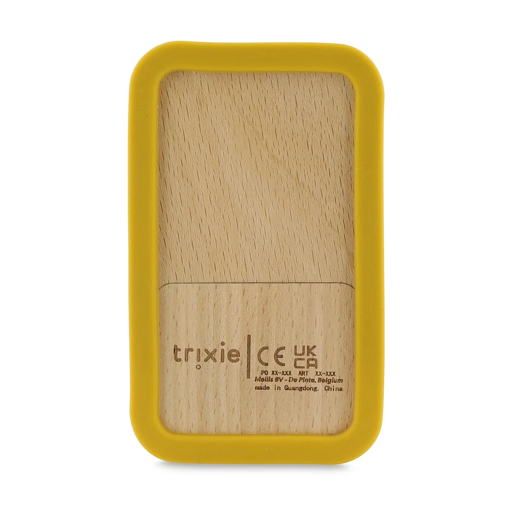 Wooden Silicone Baby Phone Mr Lion