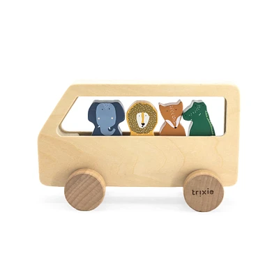 Bus Animaux en Bois