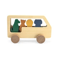 Bus Animaux en Bois