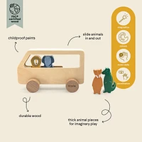 Bus Animaux en Bois