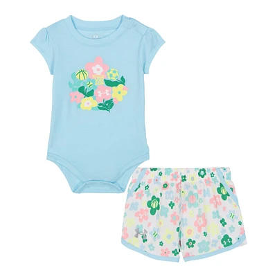 Ensemble Short Imprimé Ditsy Flower 0-12mois