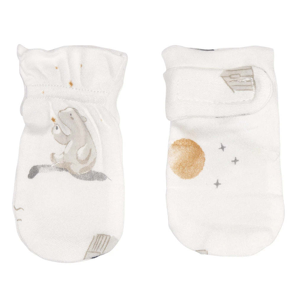 Full Moon Bamboo Mittens 0-3 months