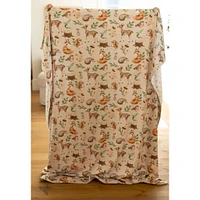 Minky Big Blanket - In the forest