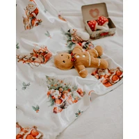 Minky Little Blanket - Santa Claus