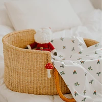 Minky Little Blanket - Santa Claus