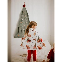 Minky Little Blanket - Santa Claus