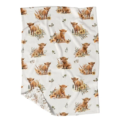 Minky Little Blanket - Callie Little Cow