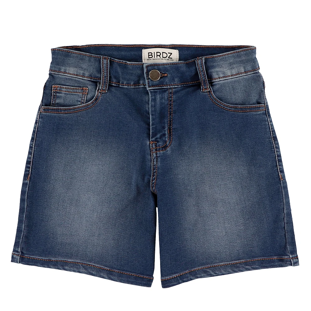 Wide Leg Denim Short 10-16y