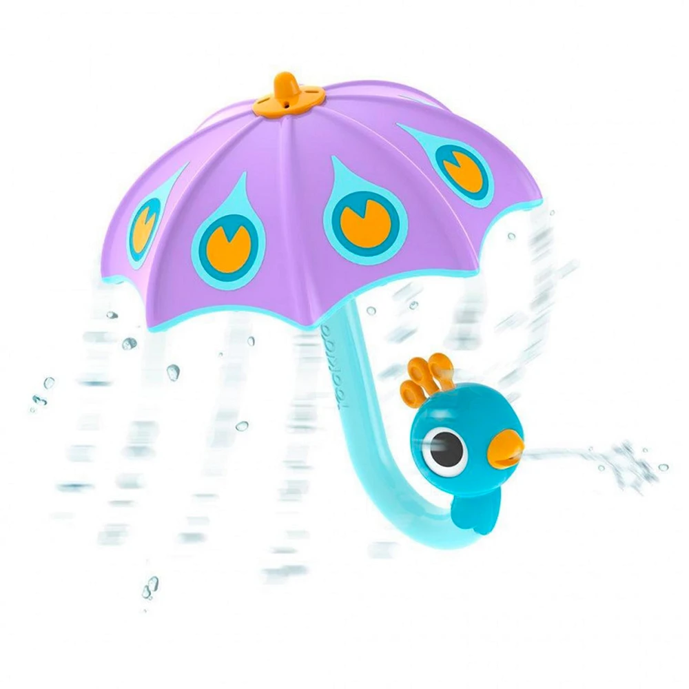 Jouet de Bain Parapluie Paon Mauve