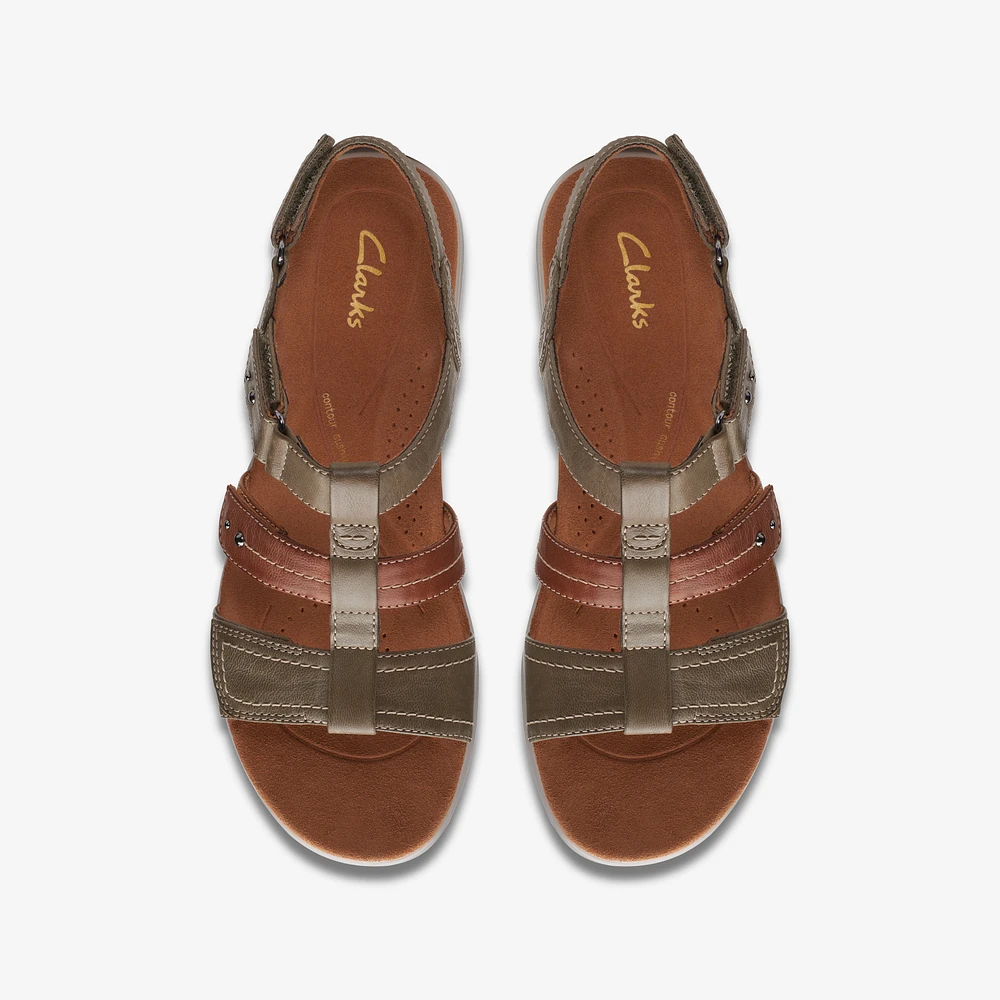 Kitly Step Leather Olive Combi