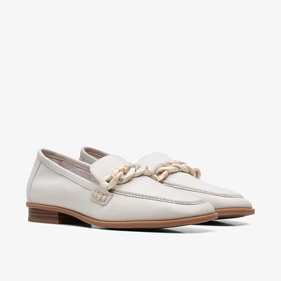 Sarafyna Iris Leather White
