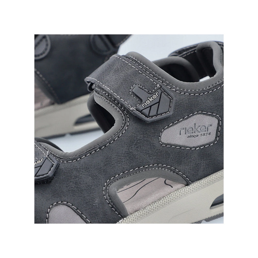 Black Velcro Sandal