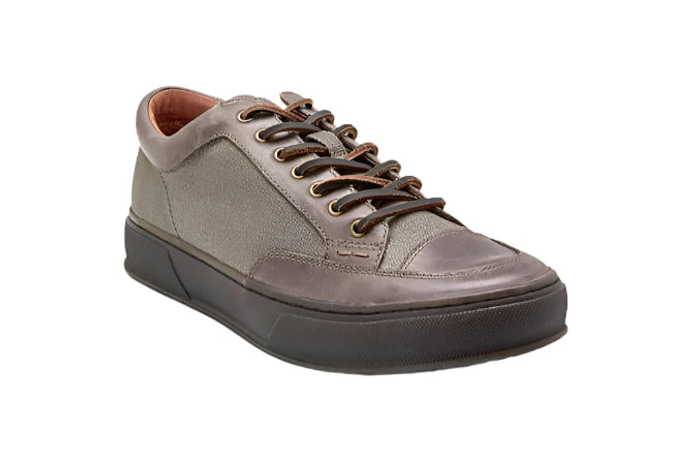 40288-charcoal - Lea Oxford Canvas Brown