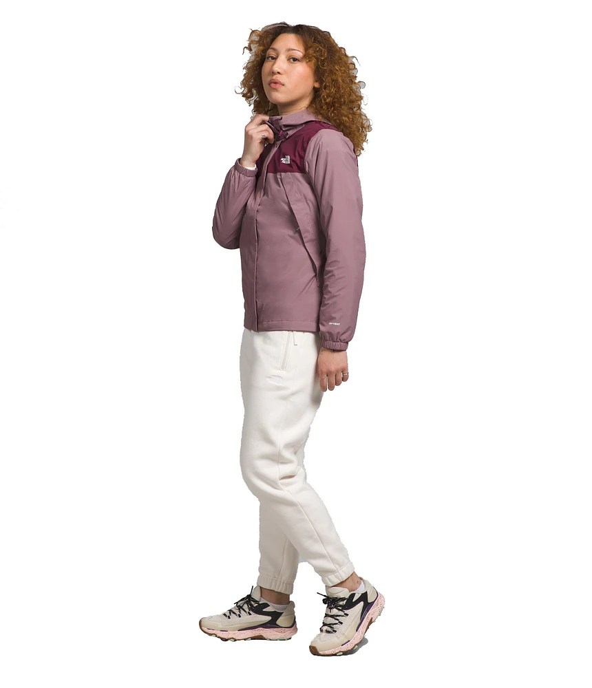 W Antora Jacket Fawn Grey Boysenberry