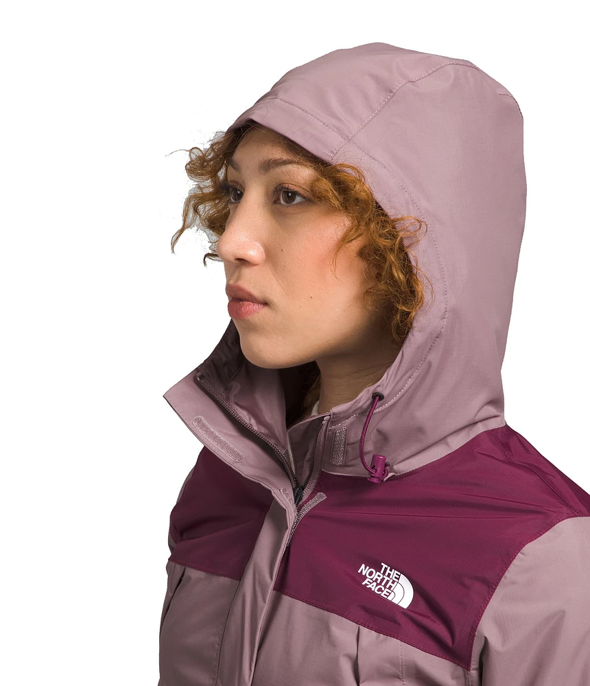 W Antora Jacket Fawn Grey Boysenberry