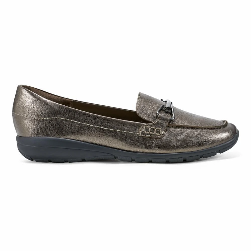 Amalie - Pewter727 Goat Mercury Leather Brown
