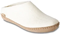 Wool Felt Clog Leather Sole
