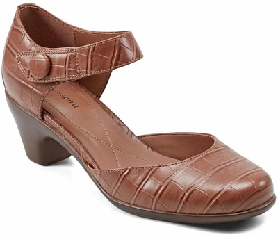 Clarice3 - Medium Brown 2tone Croco Pu