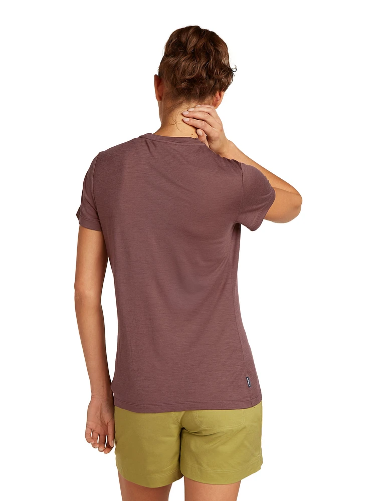 W Merino 150 Tech Lite SS Tee Sunrise Summit Carob