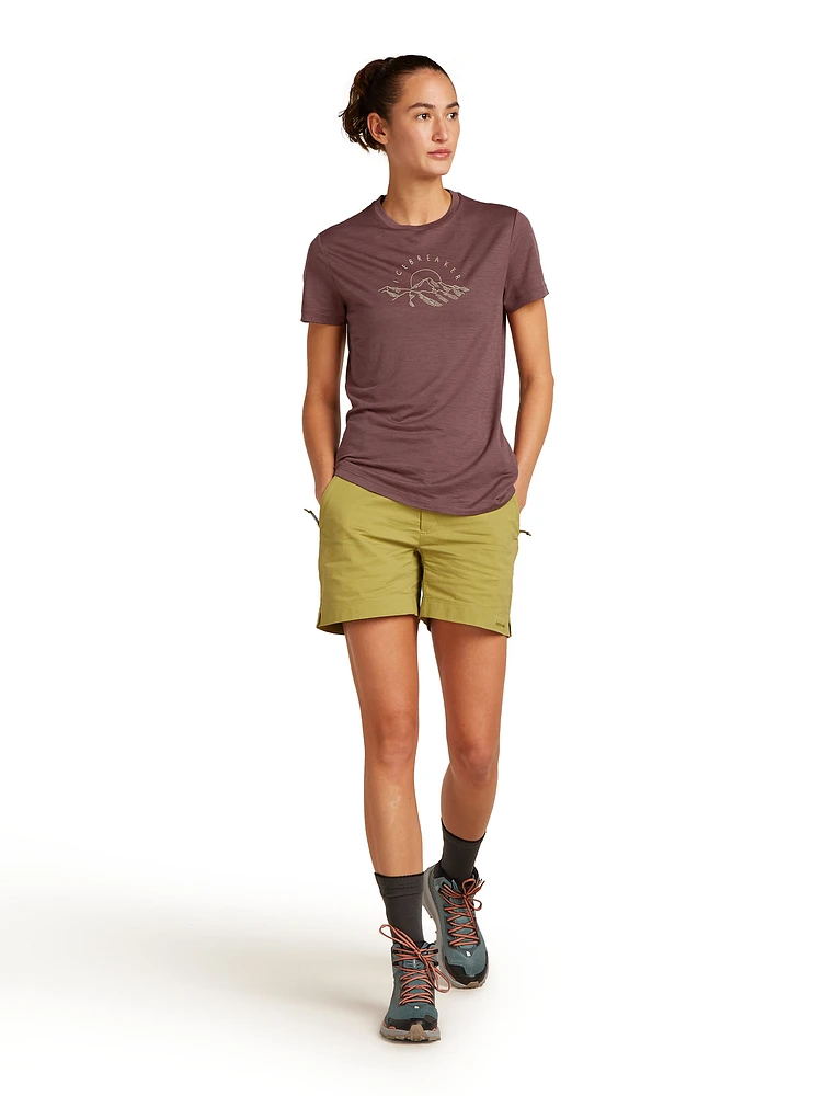 W Merino 150 Tech Lite SS Tee Sunrise Summit Carob
