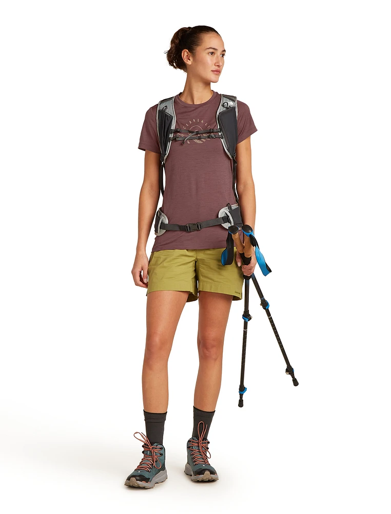 W Merino 150 Tech Lite SS Tee Sunrise Summit Carob