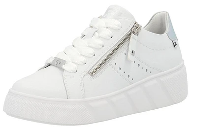 White Lace Up Side Zip