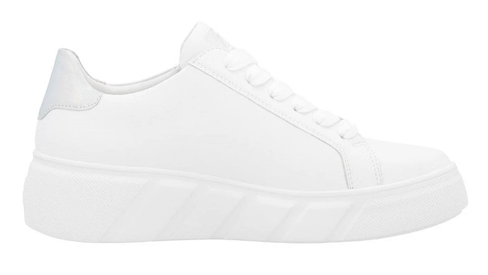 White Lace Up Side Zip