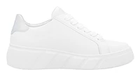 White Lace Up Side Zip