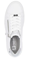 White Lace Up Side Zip