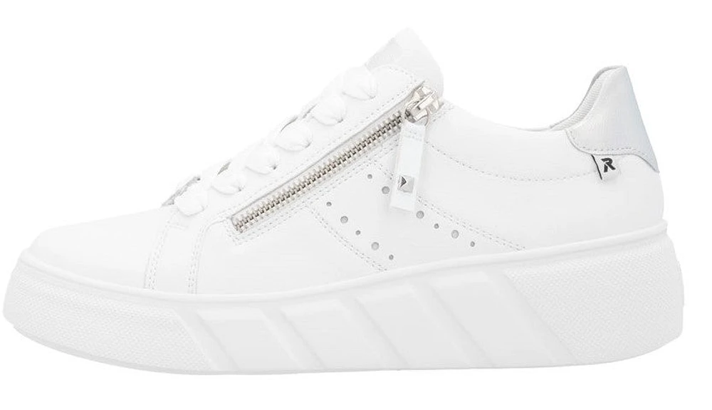 White Lace Up Side Zip