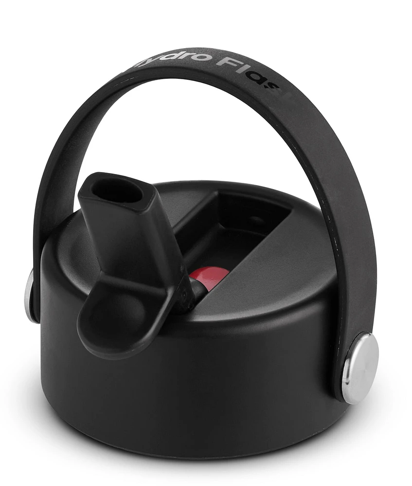 32oz Wide Flex Straw Cap Black