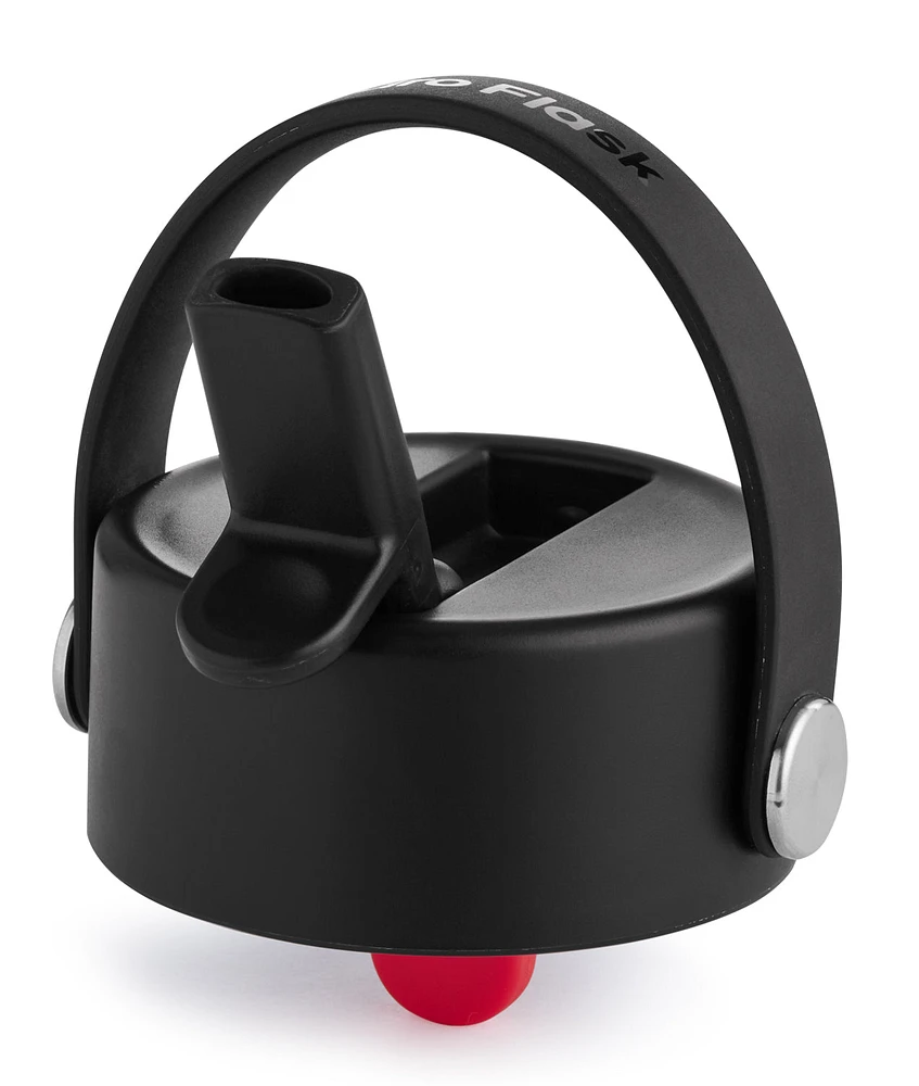 32oz Wide Flex Straw Cap Black