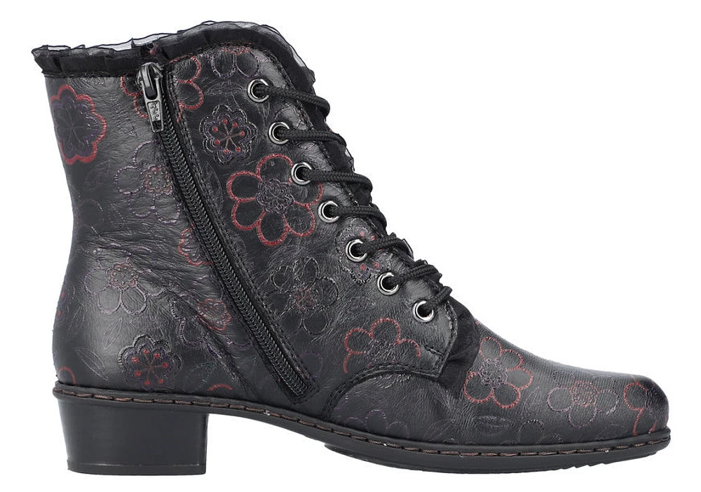 Black Multi Lace Up Boot