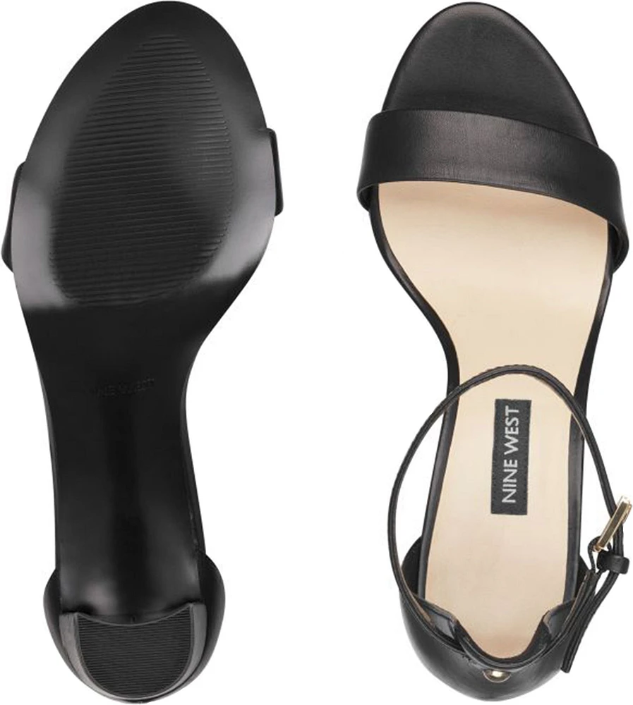 Pruce Black Ankle Strap Sandal