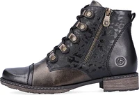 Black Lace Up Fur Lied